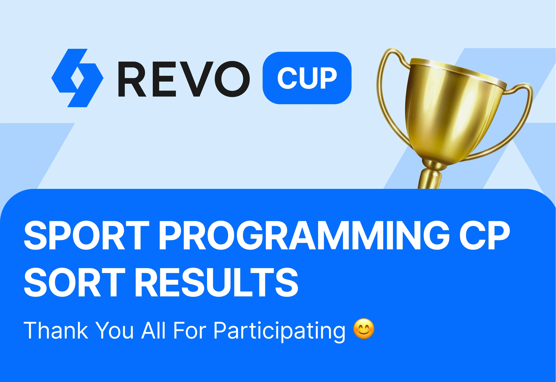 The selection round for sports programming REVO CUP 2025 is over - meet the finalists!